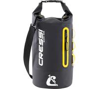 Cressi Depuis 1946 - Ocelot Dry Bag - Sac Étanche Imperméable Unisex pour la Mer, Le Bateau et Les Activités Aquatiques, Disponible en Petit, Moyen et Grand Format, Noir/Jaune 10 L