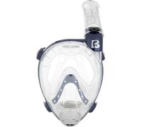 CRESSI Depuis 1946 - Prince Masque de Snorkeling intégral Adulte avec Vision 180 degrés lentille Claire Anti buée Tuba Dry latéral et Respiration Naturelle Nez et Bouche pour mer et Surface