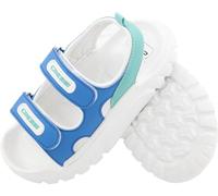 CRESSI depuis 1946 - Tabby Kid - Sandales Élégant Légères Sportives pour Enfants, Sangle Double Fermeture Autoagrippante, Idéales pour Maison Mer Piscine et Randonnées - Bleu Clair/Aiguemarine - 33 EU