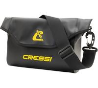 CRESSI Depuis 1946 - Wombat Pouch Black Sac Banane Multifonction étanche en PVC Tarpulin Noir pour Transport et Protection d’Objets et Accessoires Contre Eau Sable poussière et humidité