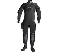 Cressi Desert Man Dry Suit 4mm HD Combinaison sèche pour la plongée Men's, Noir/Gris, L/4