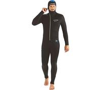 Cressi Diver Man Monpiece Wetsuit 5mm Combinaisons de Plongée Homme, Noir/Bleu, L/4
