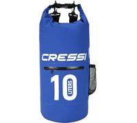 CRESSI Dry Bag Premium Sac 100% Étanche Imperméable avec Poche Porte-Bouteilles, Flottant Haute Qualité Mixte, Bleu(Bleu/Zip), 10 LT