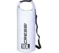 CRESSI Dry Bag Premium Sac 100% Étanche Imperméable-Flottant Haute Qualité Mixte, Blanc (Blanc/Standard), 10 LT
