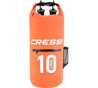 CRESSI Dry Bag Zip Orange 10 LT - Sac Étanche Avec Longues Bretelles Réglables pour Utilisation en Sac à Dos, Orange, 10 LT, Unisex