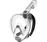 Cressi Duke Masque Complet/Integral conçu pour Snorkeling avec Tuba Dry Mixte Adulte, Transparent, M/L