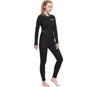 Cressi Endurance Man Monopiece Wetsuit Combinaison Une Pièce en Néoprène Double Doublure Noir 3mm Women's, 4