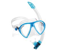 Cressi Set de plongée Ocean VIP - Masque et tuba Clear/Aquamarine