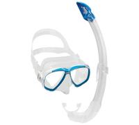 Cressi Ensemble Masque et Tuba Perla – Transparent/Bleu – Mixte Taille Unique