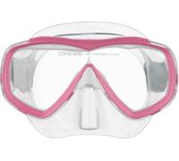 Cressi Estrella Jr Txle Strap Mask Masque de plongée Unisex-Youth, Transparent/Rose, Taille Unique