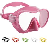 CRESSI F1 Mask Pink - Masque Sans Cadre pour la Plongée et le Snorkelling, Rose, Taille Unique, Unisex