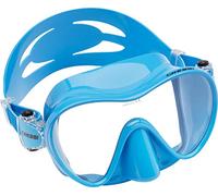 Cressi F1 Mask-Premium Masque Plongee Snorkeling, Technologie Frameless Mixte Adulte, Bleu, S