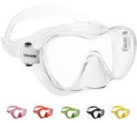 CRESSI F1 - Masque sans Cadre F1 ou Combo Set Masque + Tuba Sec pour la Plongée et Le Snorkelling, Taille Unique, Unisex