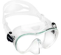 CRESSI F1, Masques de plongée avec Tuba Unisexe, Transparent/Transparent/Noir <, Aucun