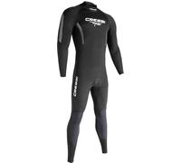Cressi Fast 1 mm Man Monopiece Wetsuits, Black/Grey, L