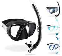 Cressi Fiji & Gamma - Combo Set Plongée et Snorkeling, Noir/Noir, Taille Unique, Unisexe Adulte