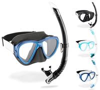 Cressi Set plongée et snorkeling Fiji & Gamma Noir/Bleu Taille unique Unisexe adulte