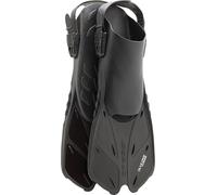 CRESSI Fins Bonete Black/Black L/XL - Palmes Courtes Adultes Ajustables, Résistantes, Légères, Adaptées au Voyage, Noir/Noir, L/XL