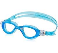 CRESSI Flash Goggles Blue/Blue White, Lunettes de Natation pour Homme avec Oculaire Séparé Anti-buée, Anti-rayures et Verres Anti-UV, Bleu/Blanc_ Lentilles Claire, Taille Unique