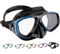 Cressi Focus, Black/Blue Masque de plongée Adulte Unisexe, Noir/Bleu