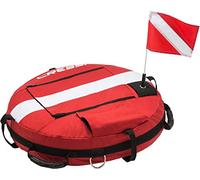 Cressi Freediving Training Buoy Bouée d'entraînement dédiée à l'apnée Unisex-Adult, Rouge Fluo, Taille Unique