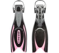 CRESSI Frog Plus Fins Black/Pink XS/S - Palme Réglables de Plongée, Noir/Rose, Unisexe Adulte