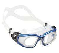 Cressi CRG1B|#Cressi Unisex Adult Galileo Goggles Swimming Goggles With Tempered Glass Lenses - Transparent/Blue Nery, UNI