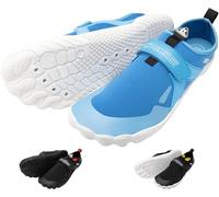 CRESSI Geko Shoes Azure/White 38 Chaussure de Plage Idéale pour Une Expérience Aquatique Immersive en Connexion Directe avec Les Fonds Marins Unisex-Adult, Bleu Clair/Blanc