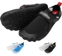 Cressi Geko Shoes Black/Red 45 - Chaussure de Plage Unisex Idéale pour Une Expérience Aquatique Immersive en Connexion Directe avec Les Fonds Marins, Noir/Rouge, 45