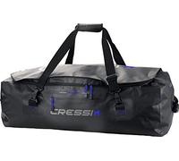 Cressi Gorilla Sac plongée Mixte Adulte, Noir/Logo Argent Bleu, 135 LT