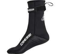 Cressi Guardian High Neoprene Socks 2mm L - Bottillons Hautes en Néoprène 2mm avec bande Strap, Idéales pour Tous les Amateurs de Sports Nautiques, Noir, L, Unisex