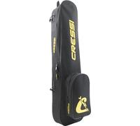 Cressi Helios Fins Backpack -Sac à Dos pour Apnée, Pêche sous Marine et Plongée avec Tuba, Une Solution Pratique, Résistante et Organisée pour Le Transport de l'Équipement, Noir/Jaune, 60 L