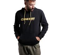 Cressi Hoodie Sweat à Capuche Unisex-Adult, Noir/Jaune, XXL