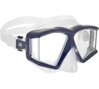 CRESSI Horizon Mask Masque pour Plongée et Snorkeling Équipé de 4 Verres Trempés Séparé Unisex-Adult, Transparent/Bleu Marine, Unique