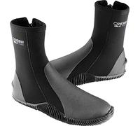 Cressi Isla Boots 3 mm Chaussons de Plongée néoprène 3mm Mixte Adulte, Noir/Logo Bleu, XS