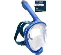 CRESSI Java Masque Intégral de Snorkeling Unisex-Adult, Bleu/Navy Blue, S/M