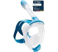 CRESSI Java Masque Intégral de Snorkeling Unisex-Adult, Transparent/Bleu, L/XL