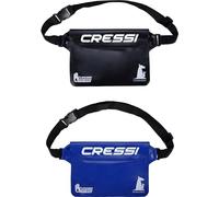 Cressi Kangaroo Dry Pouch Bundle Black + Blue - 2 Poche Kangourou Impermeable en PVC de Haute Qualité pour Téléphone Portable et Objets, 1 Noir + 1 Bleu, Taille Unique, Unisexe
