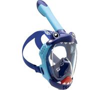 CRESSI Kiddy Kids Full Face Mask Masque Intégral Spécialement Conçu pour Les Enfants, Anti buée, Valve de Purge et Tuba Dry Unisex-Youth, Azur/Bleu/Bleu