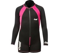 Cressi Kids Swimsuit Long SLEVES Black/Pink Size XL