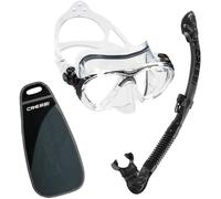 Cressi Masque & Tuba Big Eyes Evolution + Alpha UD Transparent/Noir Taille unique adultes