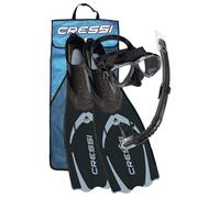 Cressi Kit Pluma Perla Pluma Gamma Snorkeling Set Noir EU 35-36