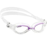 CRESSI Lady Flash Goggles Clear/Clear Lilac_Clear Lens - Lunettes de Natation pour Femmes avec Oculaire Séparé Anti-buée, Anti-rayures et Verres Anti-UV, Transparent/Lilas_Lentilles Claire, Taille Unique