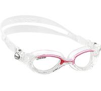 Lunettes de natation Cressi Flash Medium blanc rose avec verres transparents