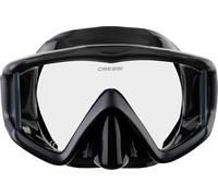 CRESSI Liberty Triside Mask-Masque 3 Verres pour Plongée-Noir/Noir