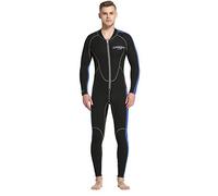 Cressi Lido Monopiece Wetsuit 2mm - All-in-One Wetsuit Premium Neoprene High Stretch for Men's, Black/Blue