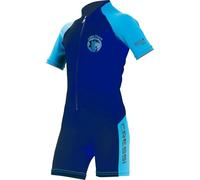 Cressi Little Shark Shorty Wetsuit Combinaison Enfant Unisexe, Bleu/Azur, 3/4 Ans