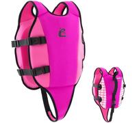 CRESSI Little Turtle Neoprene Swim Vest - Gilet de Natation pour Enfants Équipé de Deux Poignées - Une Aide Excellente pour Flotter et Garder l'Équilibre dans l'eau - Lilas/Rose S: 2/3 Ans