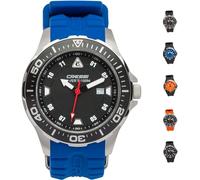Cressi Manta Coloroma Montre de plongée Mixte, Argent/Noir/Bleu, Taille Unique