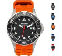 Cressi Manta Coloroma Montre de plongée Mixte, Argent/Noir/Orange, Taille Unique